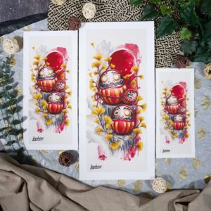 Daruma auf der Klippe